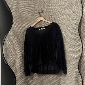 L.O.G.G. Black V-Neck Sweater